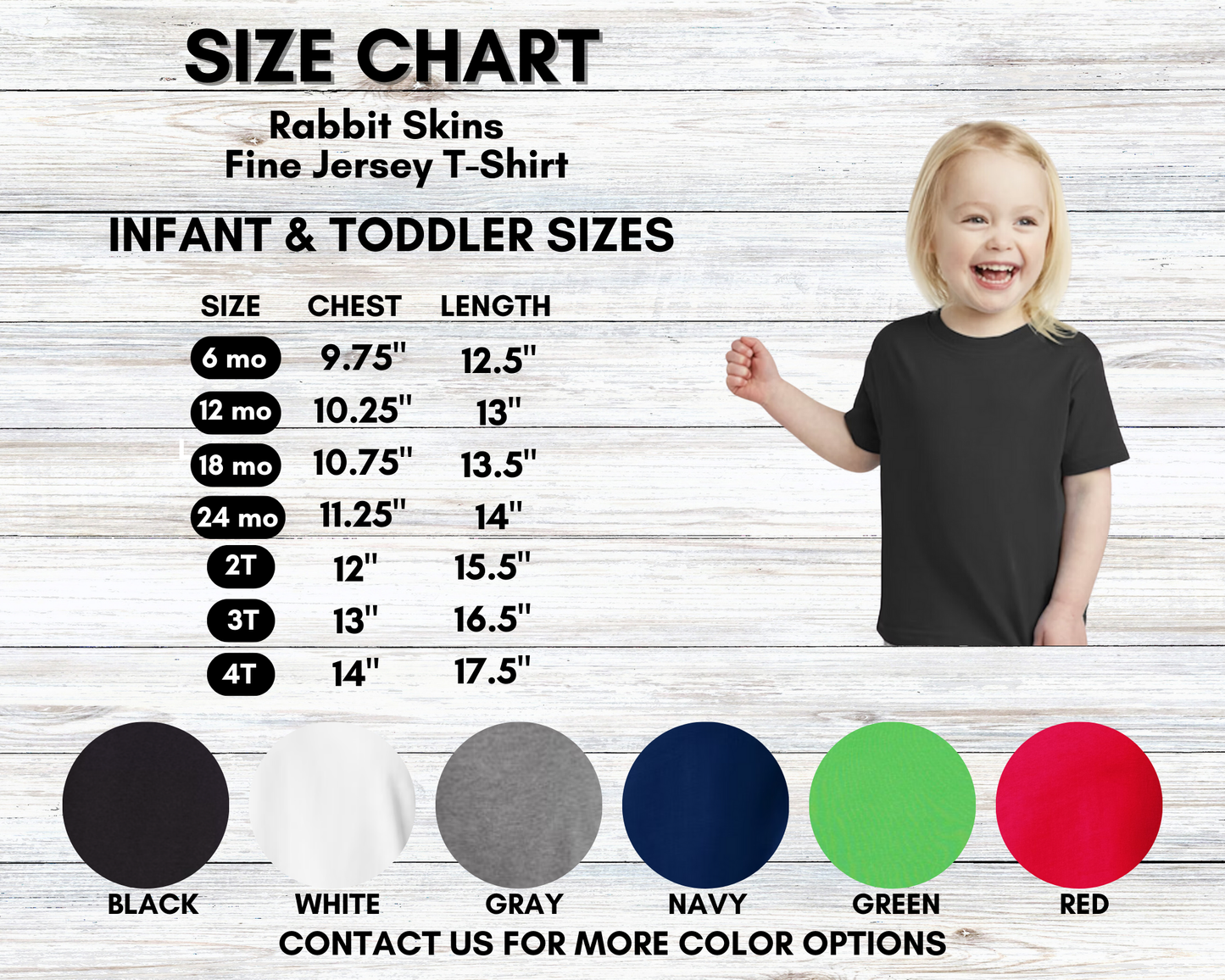 Infant and Toddler Custom Image Shirt